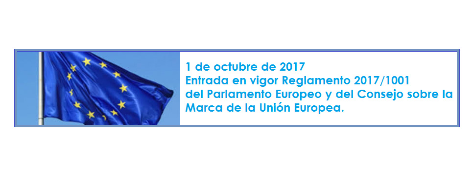 El 1 de octubre entra en vigor la reforma del Parlamento Europeo y del Consejo sobre la marca de la Unión Europea